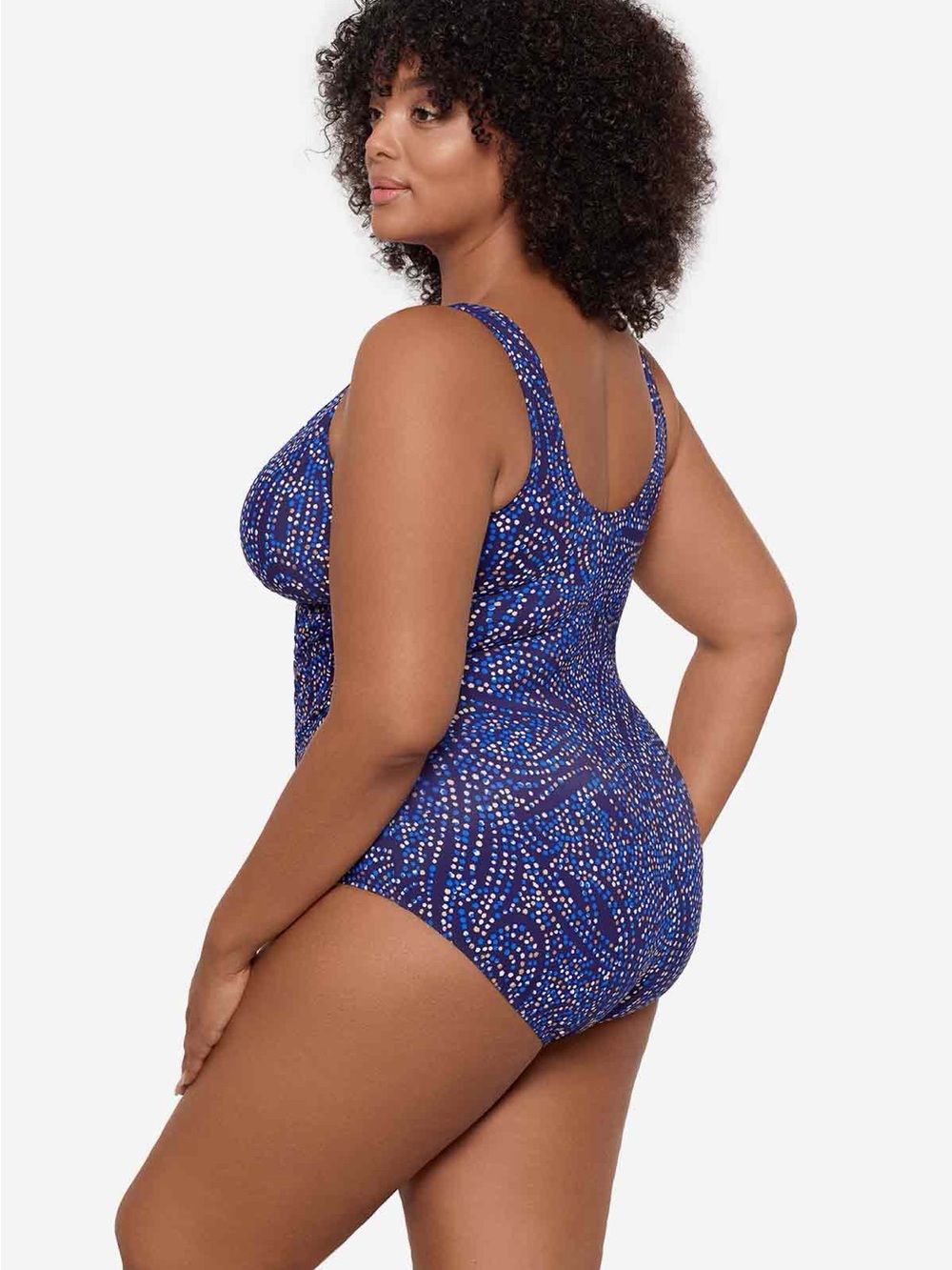 Miraclesuit Plus Size Oceanus One Piece Spotlight Blue Swimsuit 14DD NWOT - Picture 2 of 7